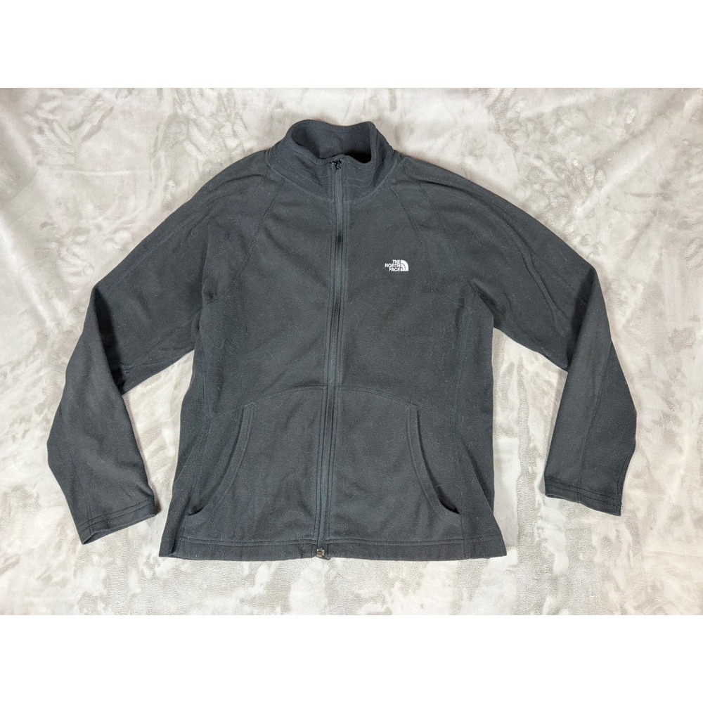 The North Face Mens Black Full Zip Fleece Jacket TKA 100 CLS7 size XL